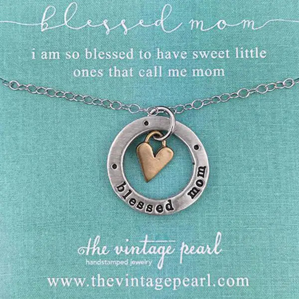 Blessed Heat Washer with Heart Necklace