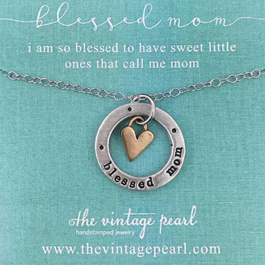 Blessed Heat Washer with Heart Necklace