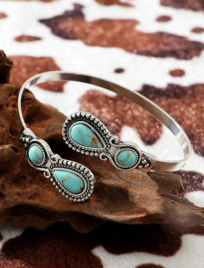 Where ever I Go Turquoise Cuff Bracelet