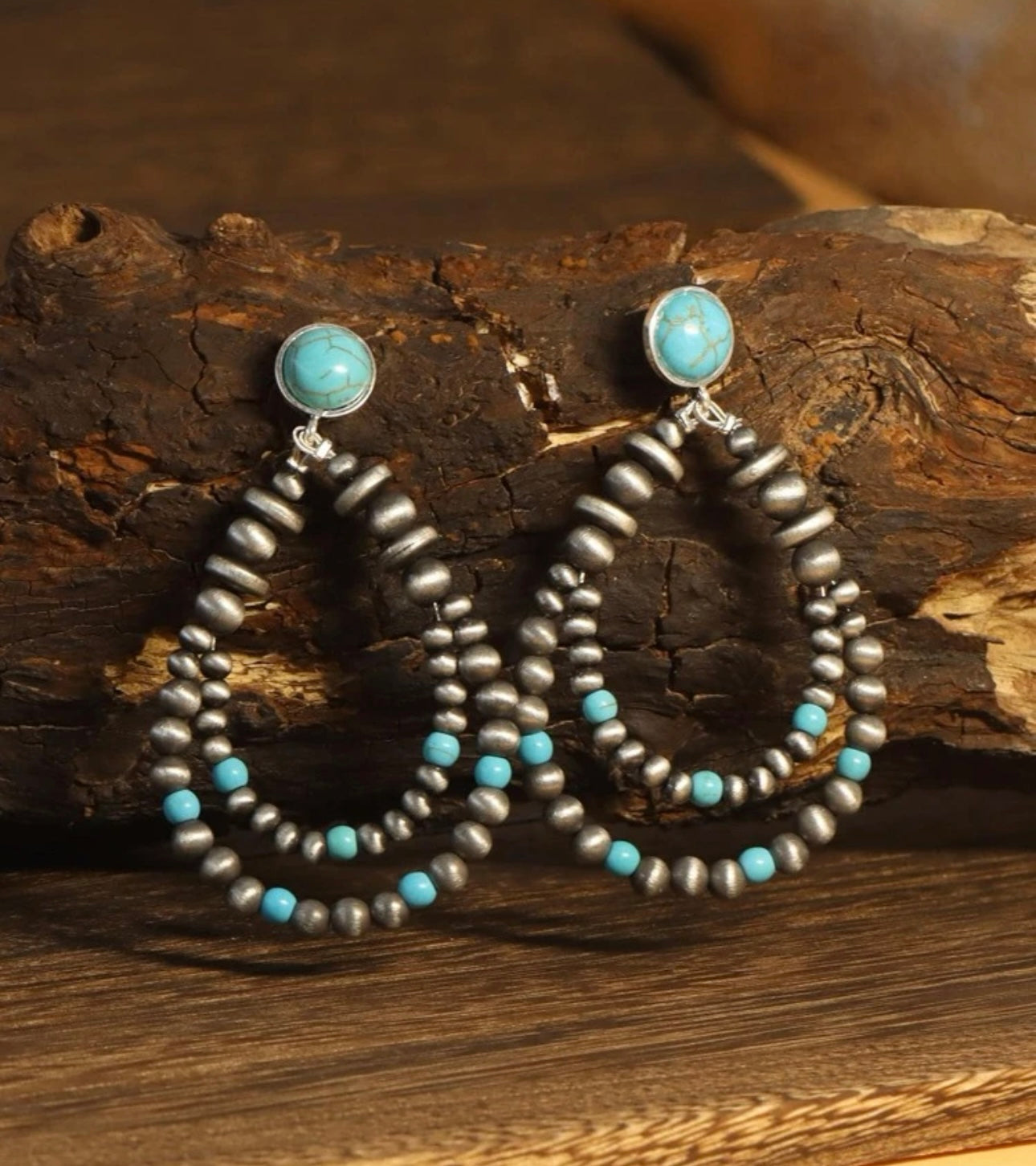 Erin Teardrop & Turquoise Earrings