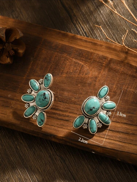 Just This Once Turquoise Earrings