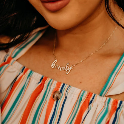 Howdy Chain Necklace