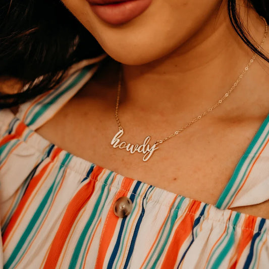 Howdy Chain Necklace