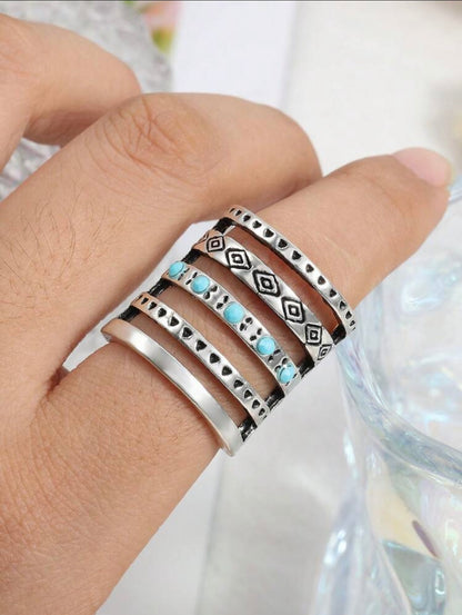 Bourbon Southern style Turquoise Ring