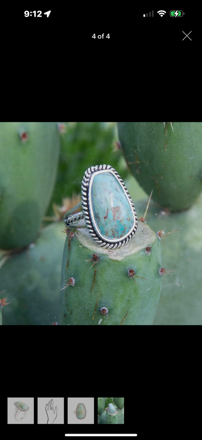 The Dixie turquoise stone ring