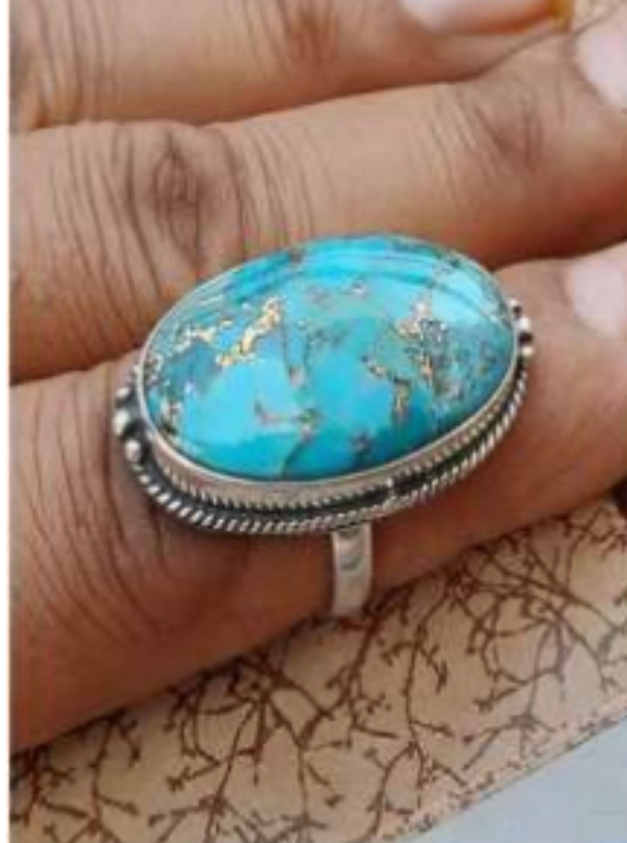 See What Happens Vintage Stone Ring