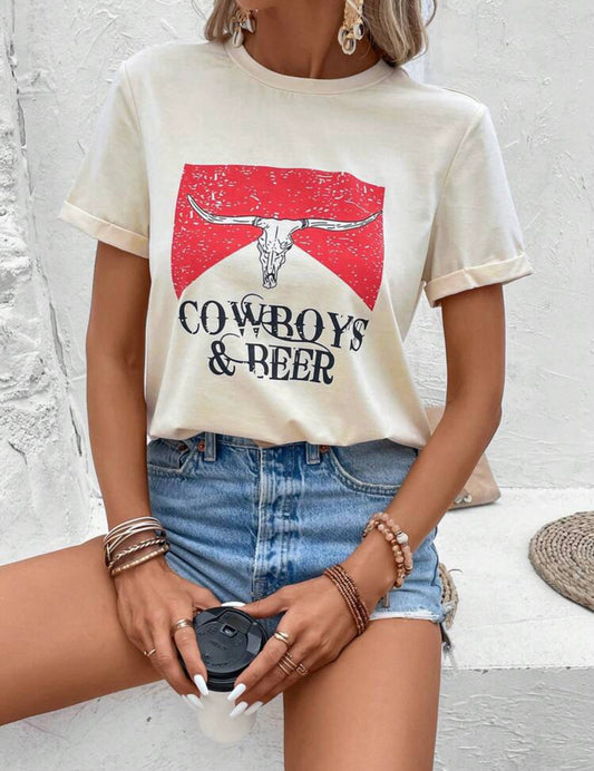 Cowboys & Beer Tee