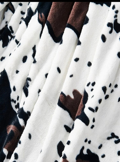 Cow print Throw or Bedding