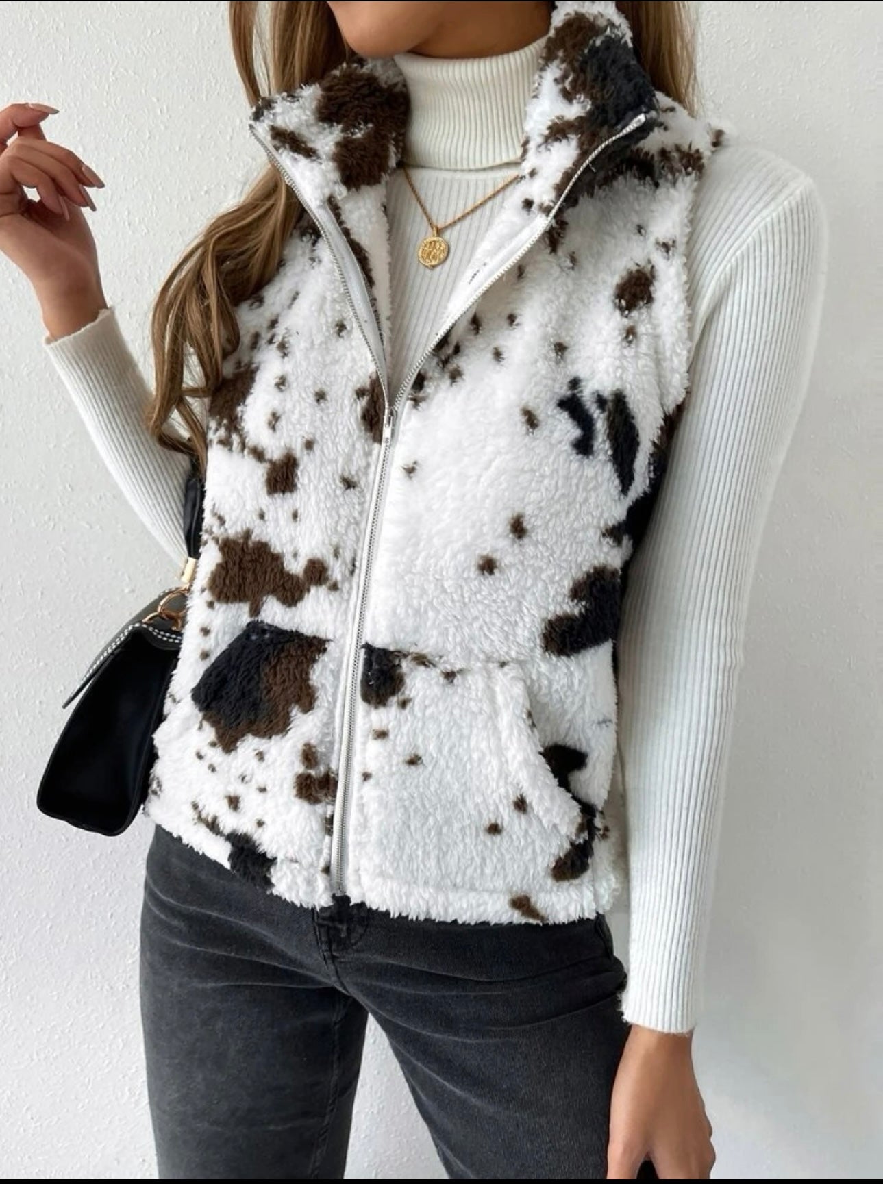 Cowprint Vest