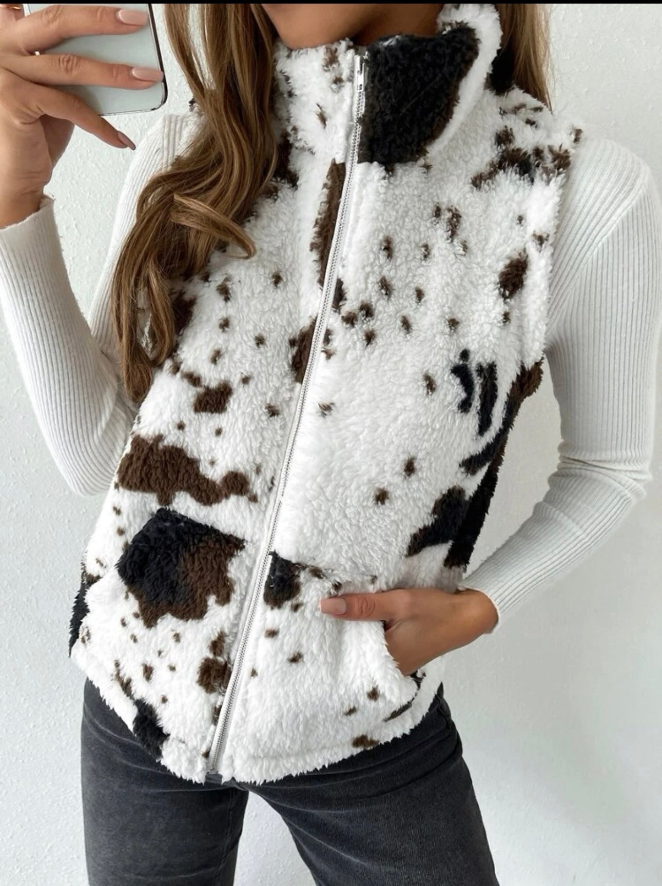 Cowprint Vest