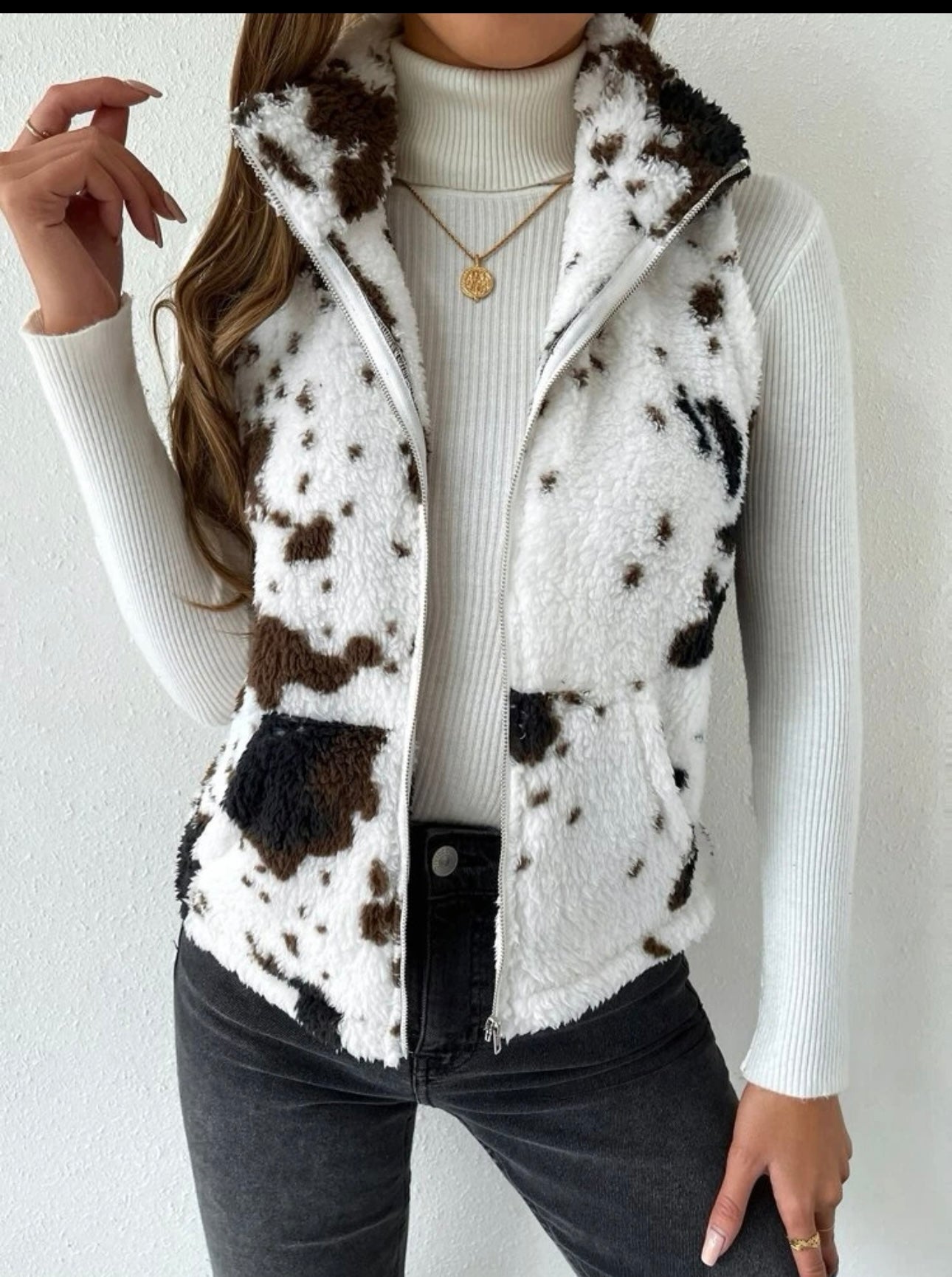 Cowprint Vest