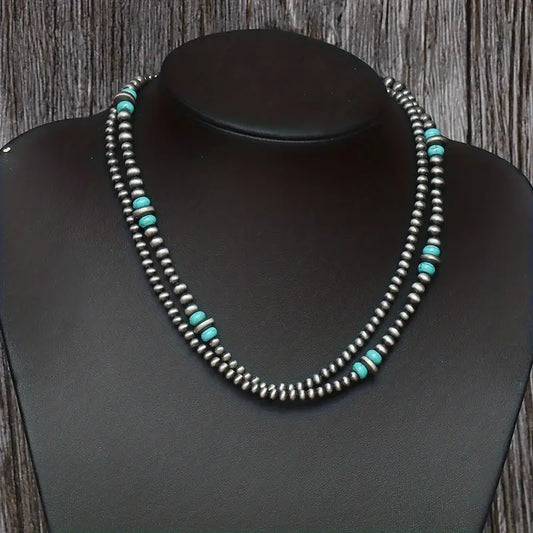 Missy Pearl Turquoise Necklace