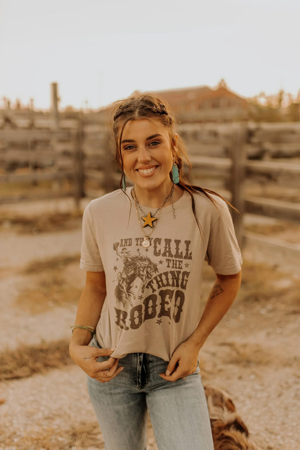 They Call The Thing Rodeo Western Graphic-tee Shirt